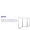 Flash Furniture Transparent Mobile Partition, 72"H x 36"L BR-PTT001-3-AC-90183-GG - alternate 5